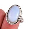 Natural Owyhee Opal Gemstone 925 Solid Sterling Silver Jewelry Ring Size 9 W5q28