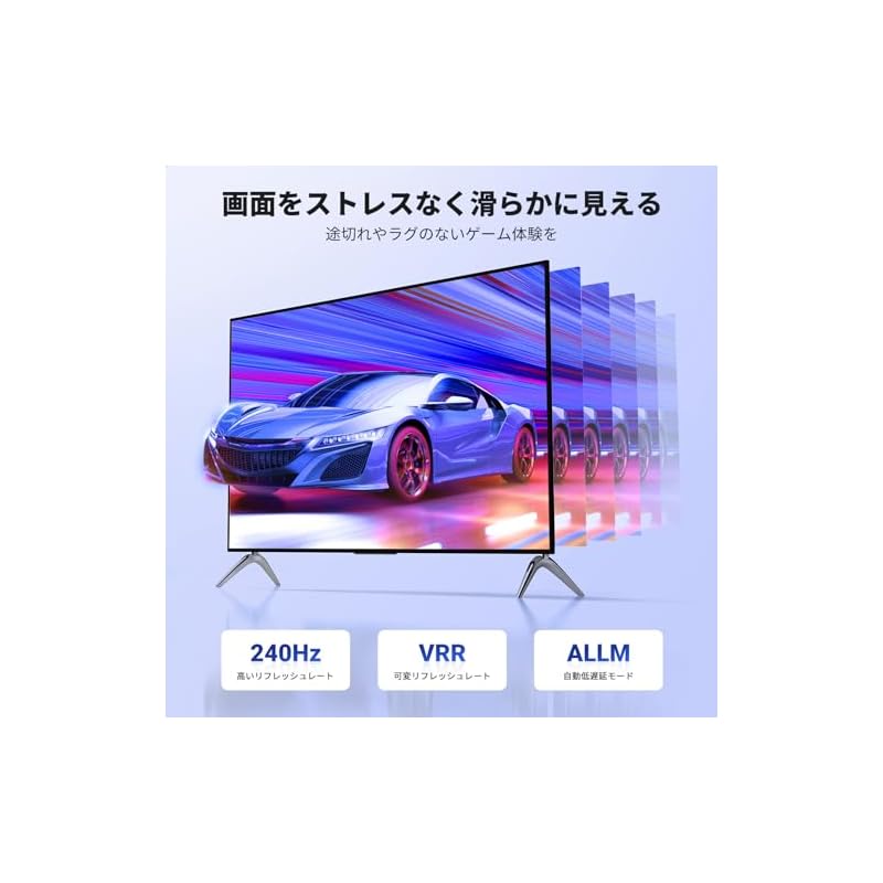 Кабель HDMI UGREEN, сверхвысокая скорость 48 Гбит/с, HDMI 2.1, 8K@60 Гц, eARC, HDCP, Dynamic HDR, в нейлоновой оплетке, 2 м