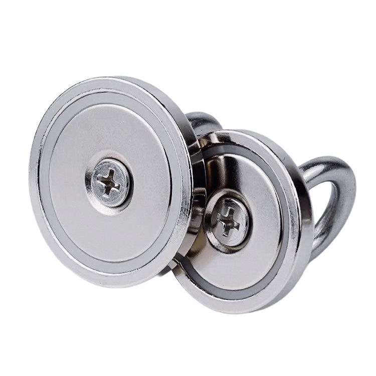 Неодимовый Железо Бор Сильный Поисковый Магнит с Противоударным Крюком и Рым-болтом