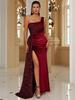 Luxury Women's Fishtail Evening Gown - Strapless & Elegant