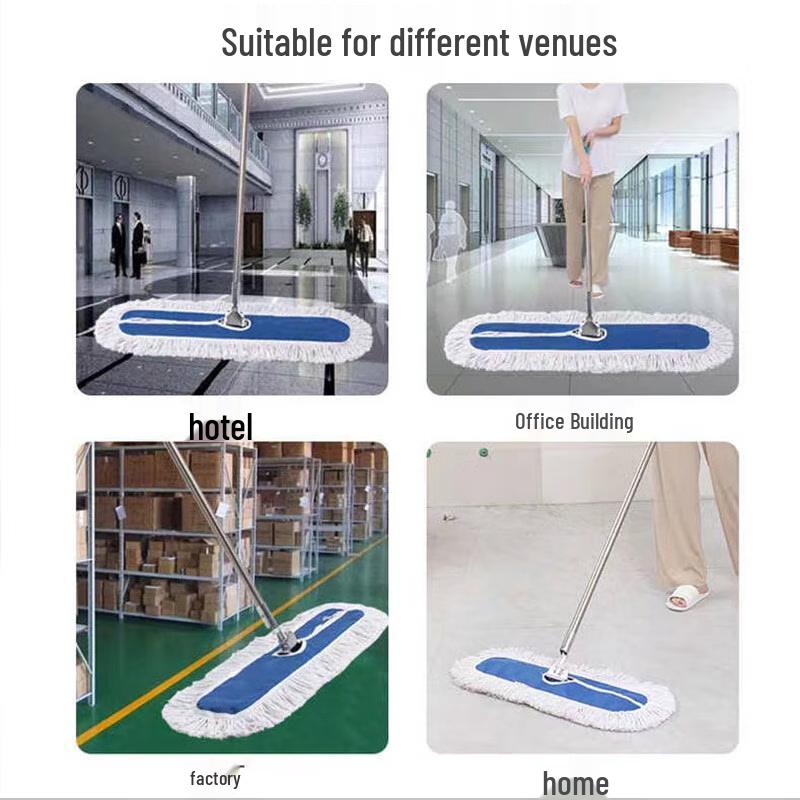 Stainless Steel Flat Dust Mop Set