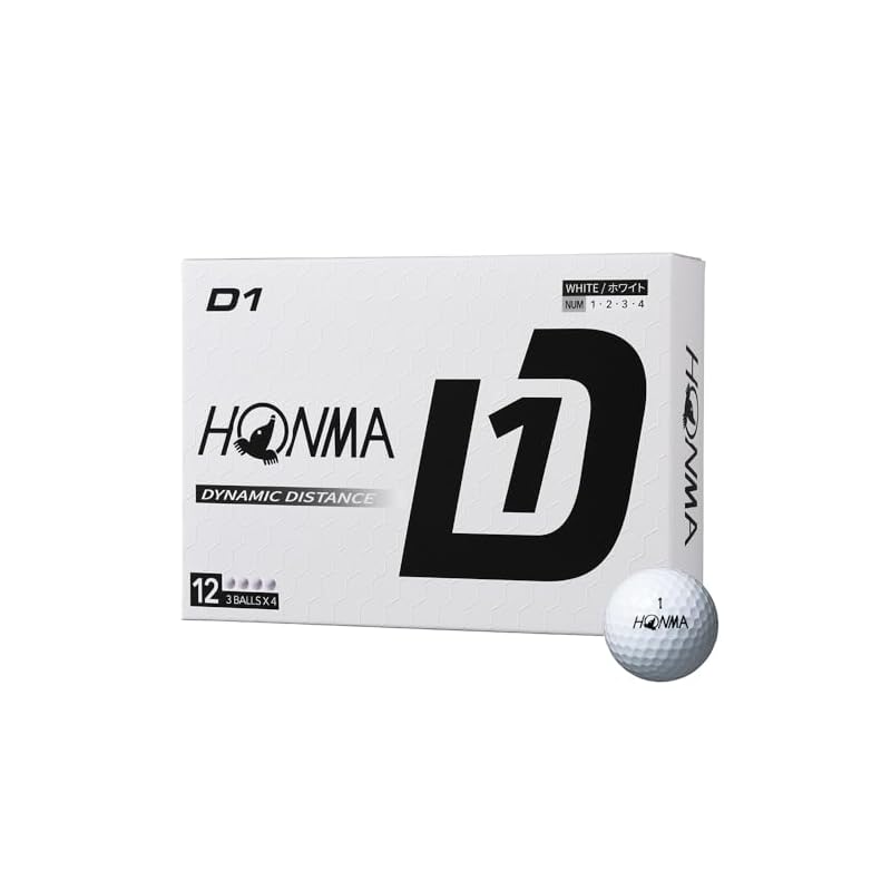HONMA 2024 Honma D1 BT2401 Белый (1 дюжина, 12 штук)