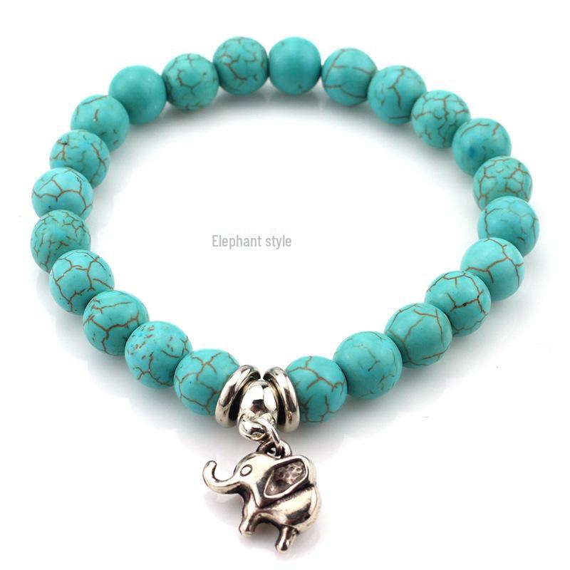 Turquoise Beaded Bohemian Bracelets: European & American Fashion