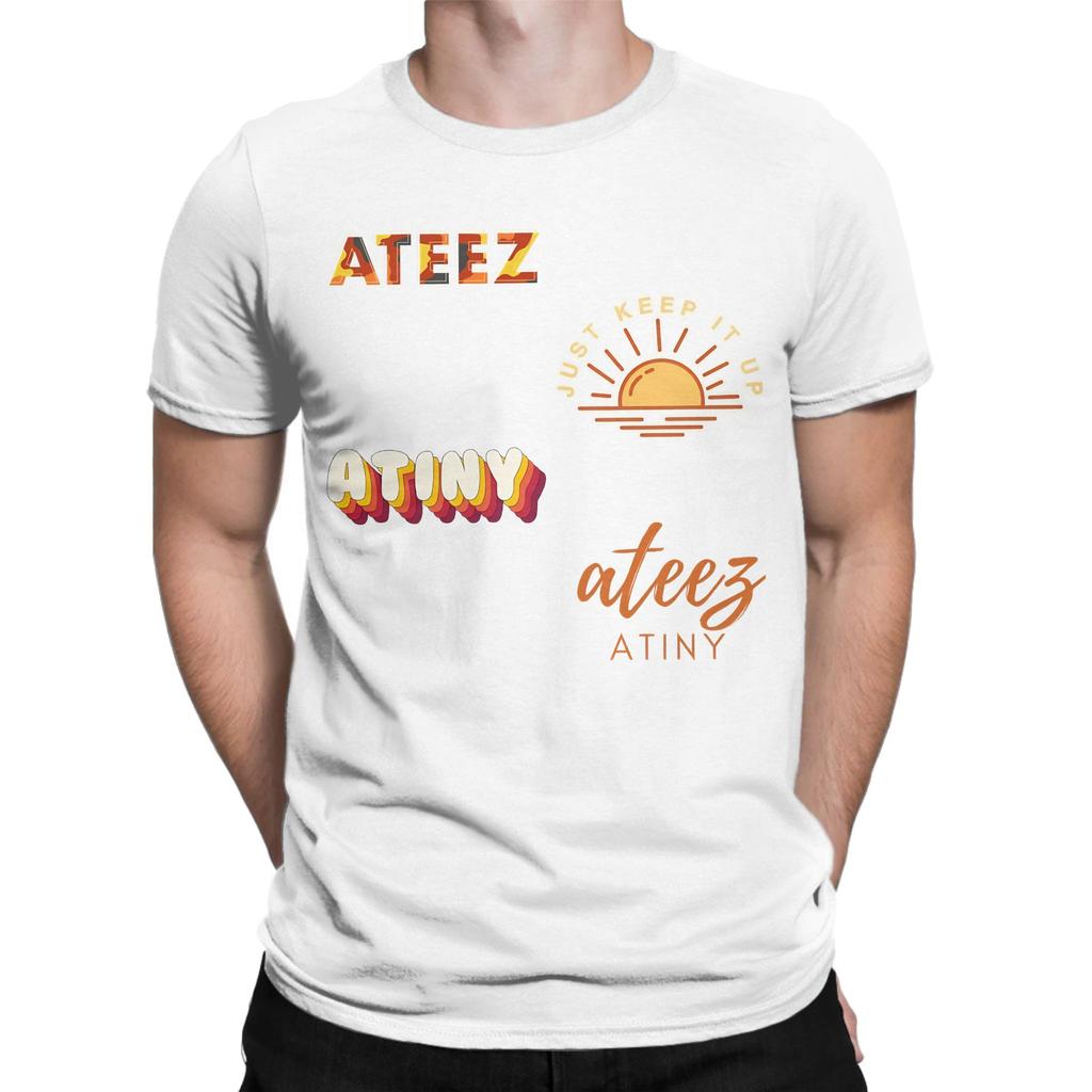 Collage Pack Cute 90s Funny Graphic 100 Cotton Tshirt Ateez Sunset Dream Logo Tops Tees For Unisex