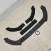 3Pcs Car Front Bumper Lip Spoiler Diffuser For Ford Fiesta MK8 ST ST-line 2017-2021 Pre-LCI ABS Gloss Black Bodykits Tuning
