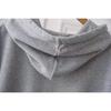 Women's Casual Loose Mid-length Hooded Sweatshirt Sleeveless Coat Solid Color Vest Top Large Size