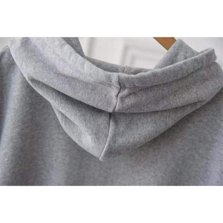 Women's Casual Loose Mid-length Hooded Sweatshirt Sleeveless Coat Solid Color Vest Top Large Size