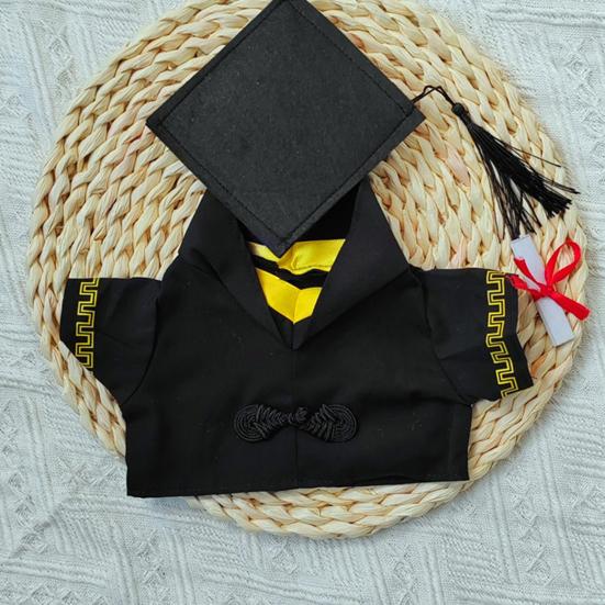 30 см кукла выпускное платье комплект с кисточками шляпа диплом DIY плюшевая игрушка хлопковая кукла бакалаврская форма академическое платье наряд одежда подарок для любителей кукол