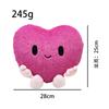 Valentine's Day Cute Plush Toy Holding Heart Stuffed Animal Soft Pillow Doll Creative Gift for Girlfriend Wife