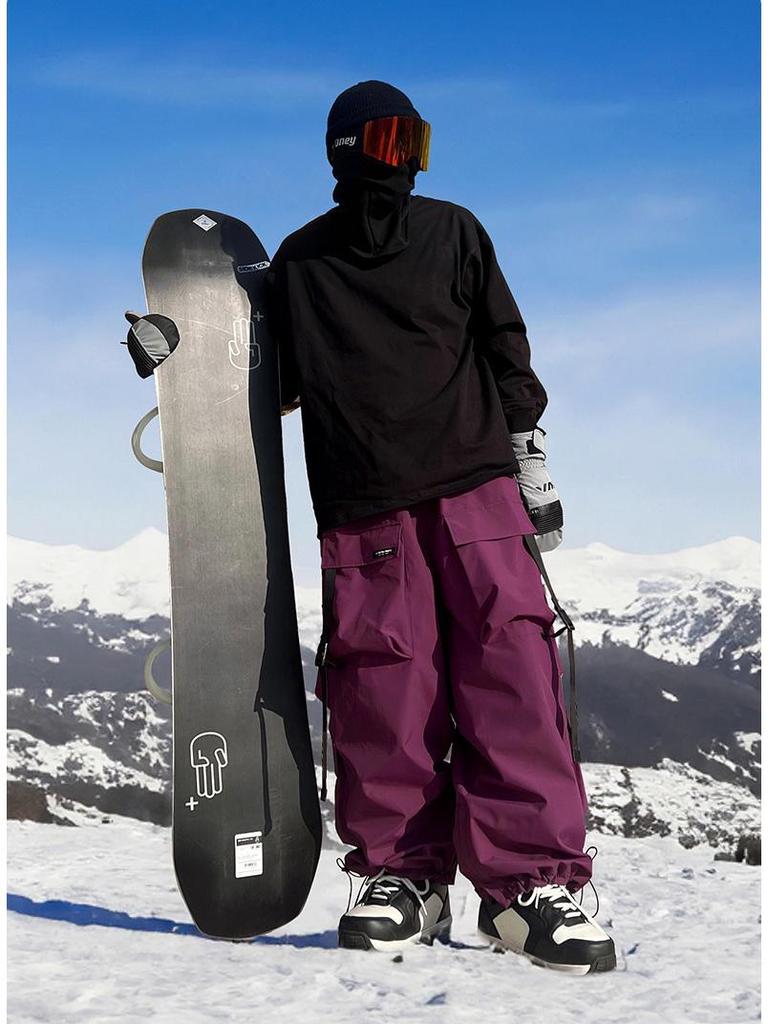 Водонепроницаемый многокарманный горнолыжный костюм Xuexiang - Толстые, теплые снегоходные штаны для мужчин и женщин