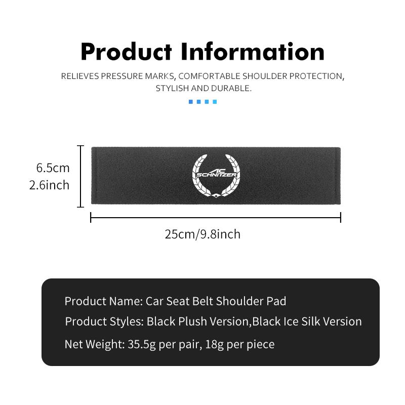Car Seat Belt Shoulder Protector Cover Safety Belt Padding Pad For BMW M3 M5 M6 Performance X1 X2 X3 X4 X5 M F01 Alpina F20 AE2