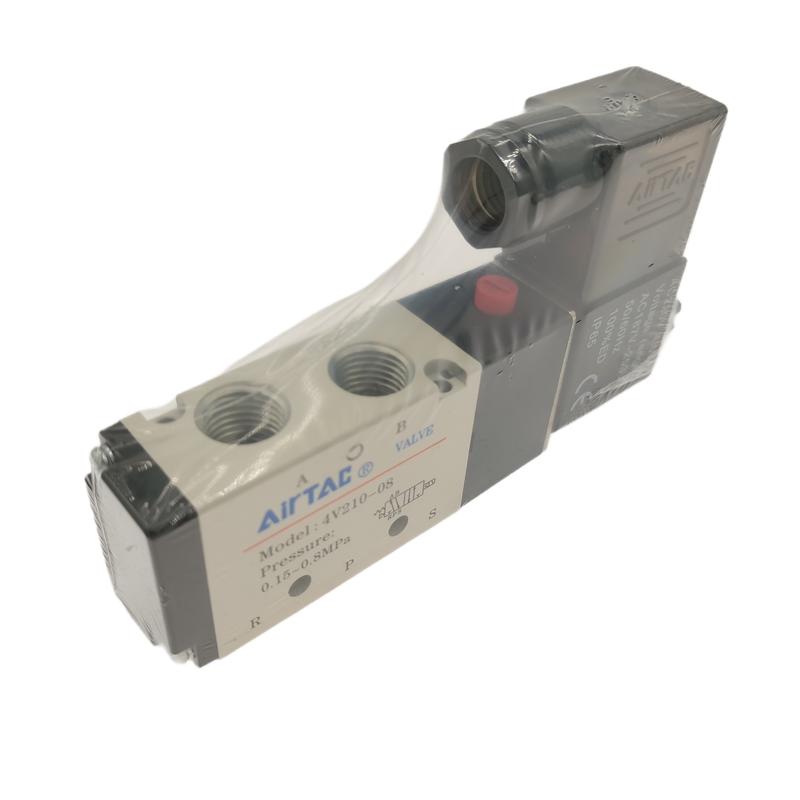 AIRTAC оригинальный 4V110-M5 4v210-08/06 4V310-10 4V410-15 Пневматический Дистанционно Управляемый Электромагнитный Клапан 2 Положения 5 Ходовой 220В 24В 110В