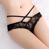 Large Size Sexy Thong Women's Seamless Cross Lace Lingerie Hollow Breathable Women's Underwear Panties