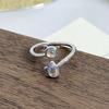 Sweet Grape Personality Bat Cute Kitten Open Ring Niche Premium Sense Stacked Ring