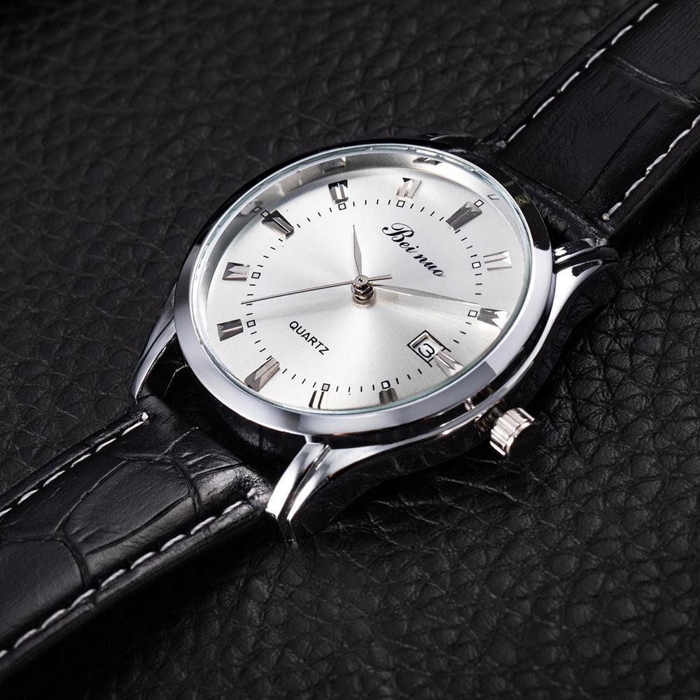 Top Brand Men's Watches Luxury Simple Quartz Wrist Watches for Men Leather Belt Fashion Business Male Clock relogios masculino