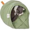 Linen Fabric Cat Sleeping Bag Durable Pet Cuddle Zone New Thermal Washable Bed  Puppy Kitten