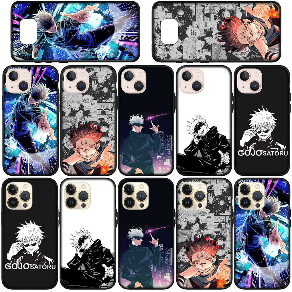 Чехол для iPhone 17 16 15 Xiaomi Poco F8 F7 X7 X6 M8 C85 C75 C71 Redmi Note 14 13 12 11 Pro Max A4 14C 13C 15C Мультяшный Jujutsu Kaisen Годжо Сатору Чехол