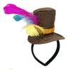 Dress Up Festival Party Top Hat Headband Feathered Tall Hat  Stage Performance Event