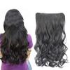 Women Beauty Full Head Clip Curly Hair Extension Wavy Synthetic Wig