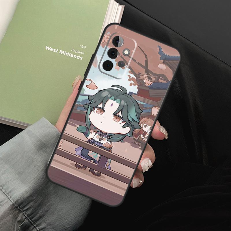 Genshin Impact Chibi For Samsung Galaxy A16 A06 A56 A36 A26 A05 A22 A32 A52 A54 A34 A14 A55 A15 A53 A33 A35 Case