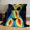 Thermal Imaging Body Print Blanket bedroom Blanket for Livingroom Couch lunch break Soft throw for Friend's festival Gift