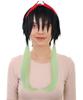 Wigs2you многоцветный черный парик для косплея из аниме-фильма с повязкой на голову, идеально подходит для вечеринки, огнестойкое синтетическое волокно, женский H-5951