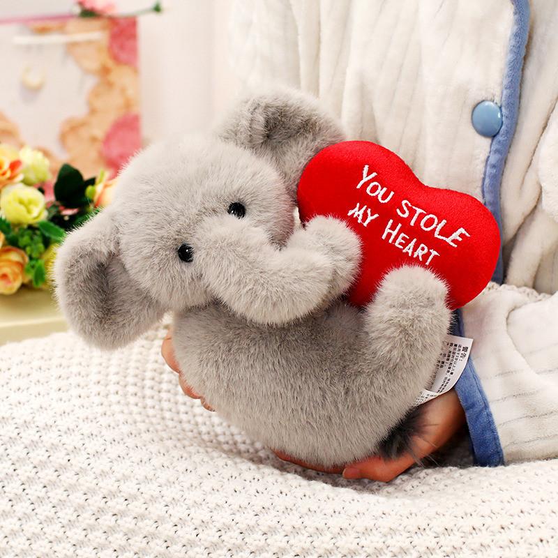 Steal Heart Pig Elephant Plush Toy Animal Stuffed Doll Cartoon Decoration Gift