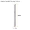 uxcell Mn Steel Gap Gauge, 0.5mm Thickness, 150mm Length, Metric Filler Thickness Gauge, Gap Measurement Tool, Single Blade, 5 Pieces