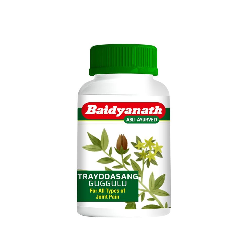 Baidyanath Trayodasang Guggulu 80 Tablets Ayurvedic Joint Support Supplement for Bone & Muscle Wellness