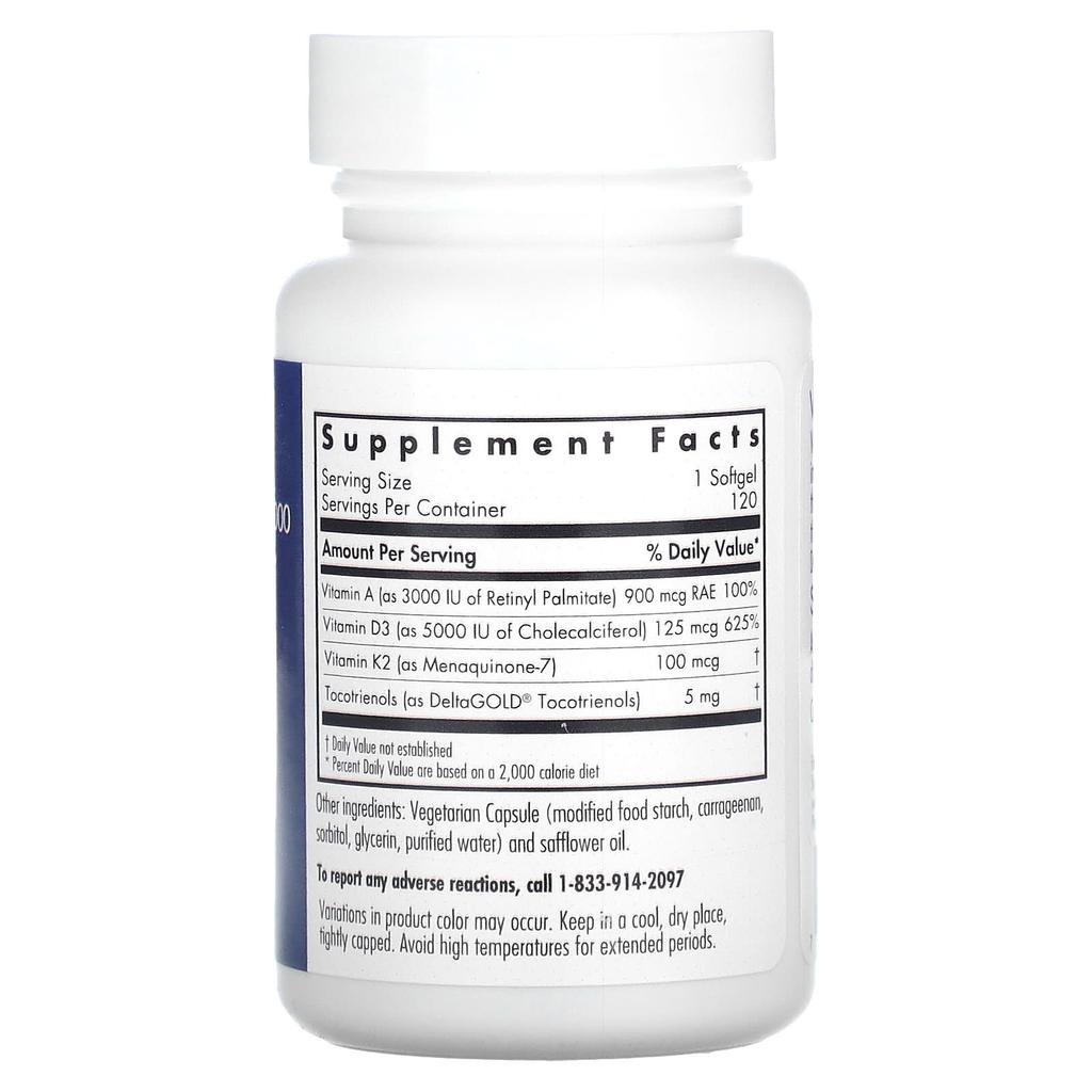 Vitamin D3 Complete 5000, 120 Veggie Softgels