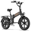 Urlife T5 Foldable Electric Bicycle 20" Fat Tire 750W Motor Fully Suspended Adult Electric Bike 48V 13Ah Dual Disc Brakes 7 Speed Max Load 120Kg