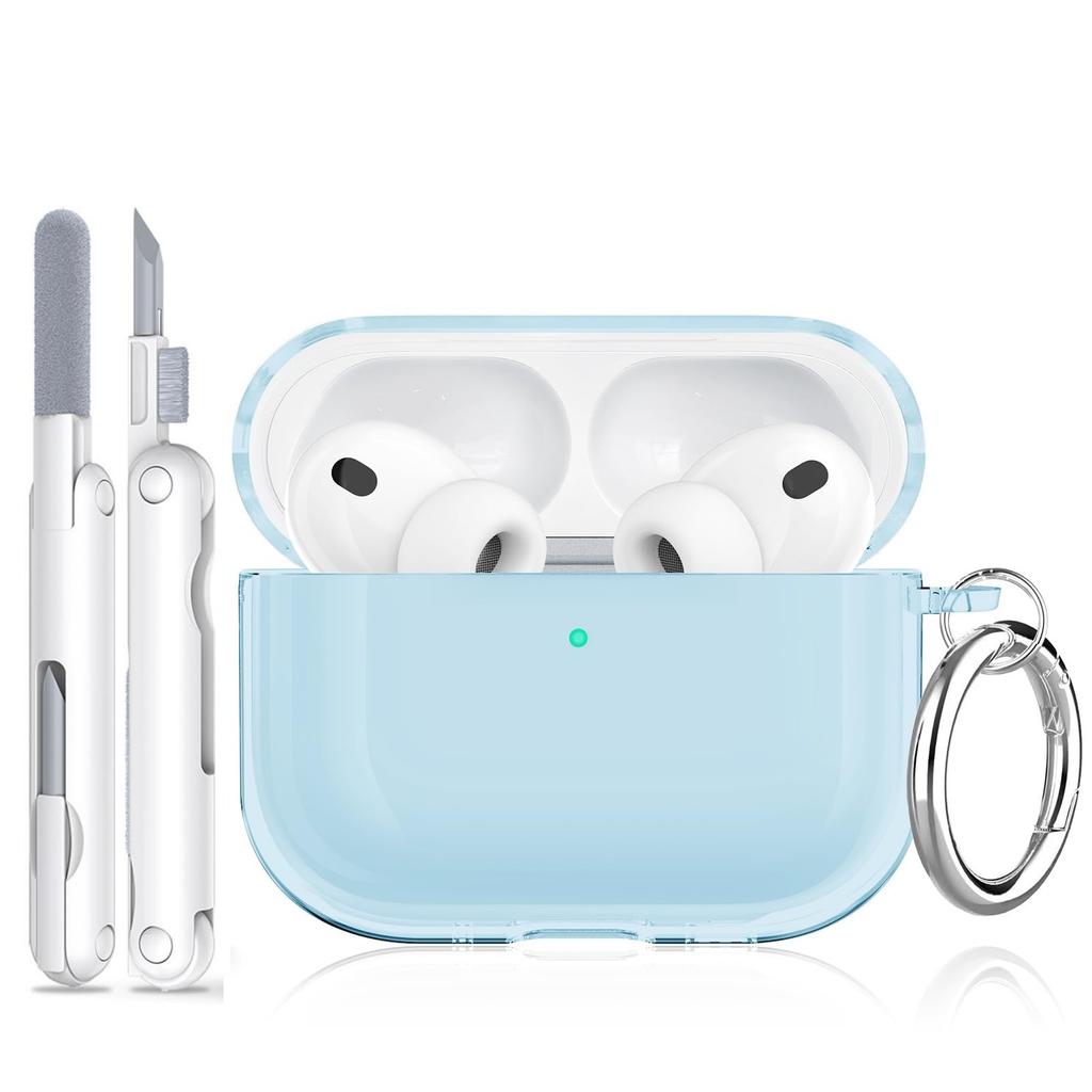 Новый прозрачный чехол для AirPods Pro 3, противоударный защитный чехол с брелоком и чистящей ручкой, чехол-накладка для AirPods Pro 3-го поколения