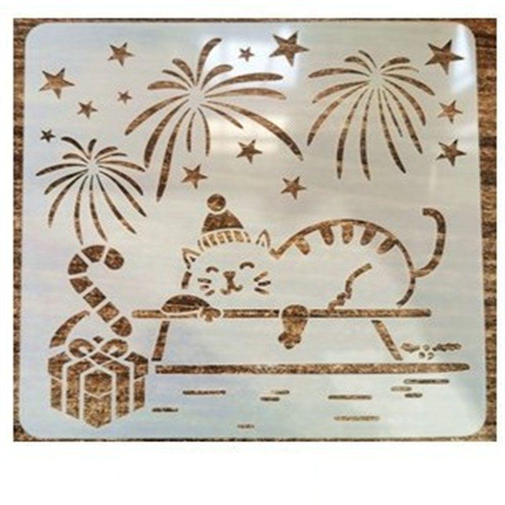 Стена, окно, милый снеговик, шаблон для рисования распылением, трафарет в рождественском стиле, инструмент для рисования граффити