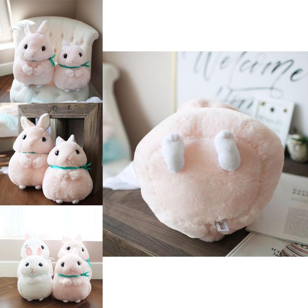 Charming Cute Kids Baby Plush Soft Bunny Pink White Rabbit Doll Ideal For Gift Giving