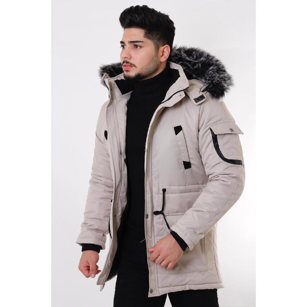 Bill Fur Lined Hooded Coat