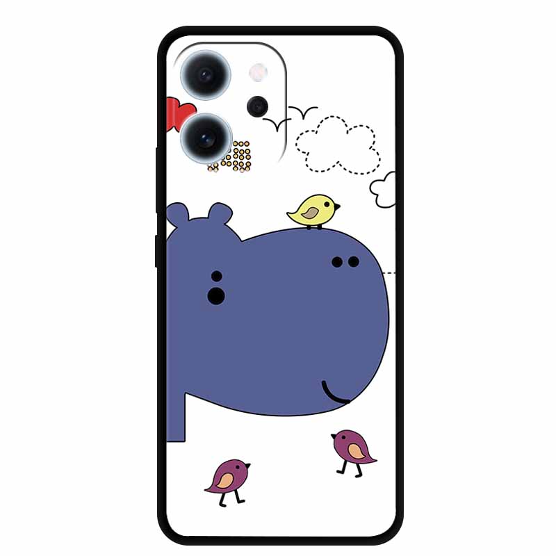 Cartoon Phone Case For Oppo Reno15 F Soft TPU Silicone Protector Relief Flower Emboss 3D Cover Funda Reno15F 15F Bumper Shield