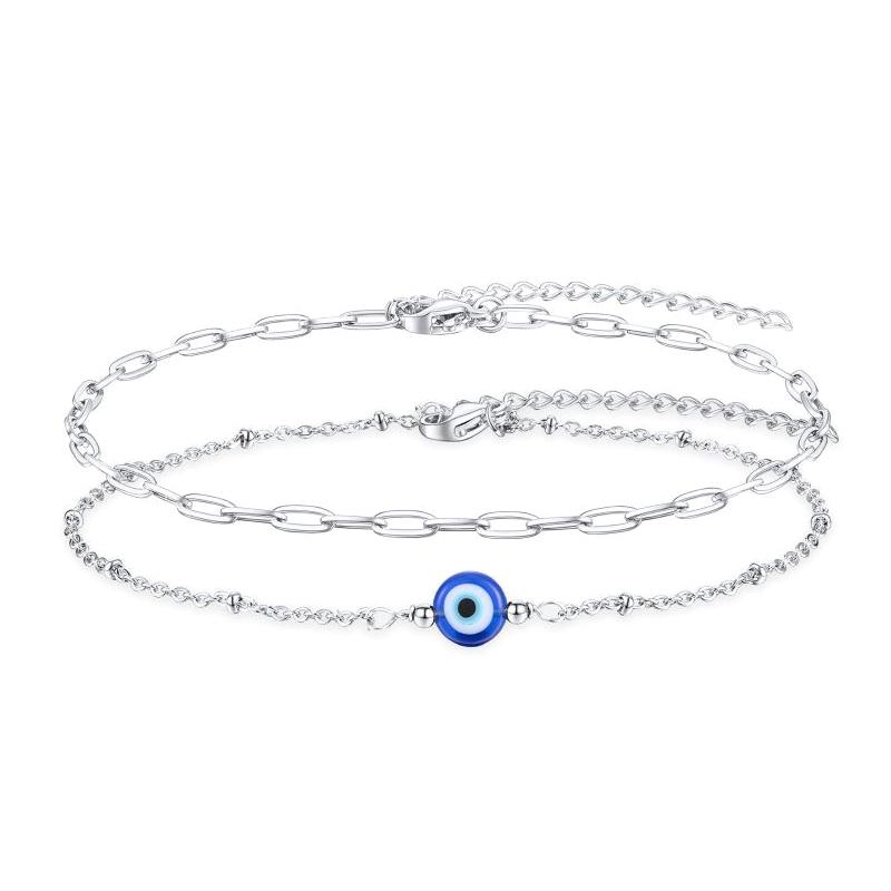 Благословенный браслет от сглаза для женщин, счастливый медный браслет на запястье с глазом дьявола, подарок, ювелирное изделие в подарок