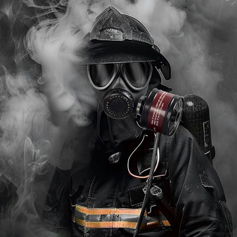 Противогаз от химических газов Type 05 «Лицо призрака» - Полнолицевой, резиновый, самовсасывающий фильтр