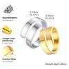 Парные кольца, Двухслойное кольцо-обнимашка из нержавеющей стали с открытым дизайном, Подарок на День святого Валентина