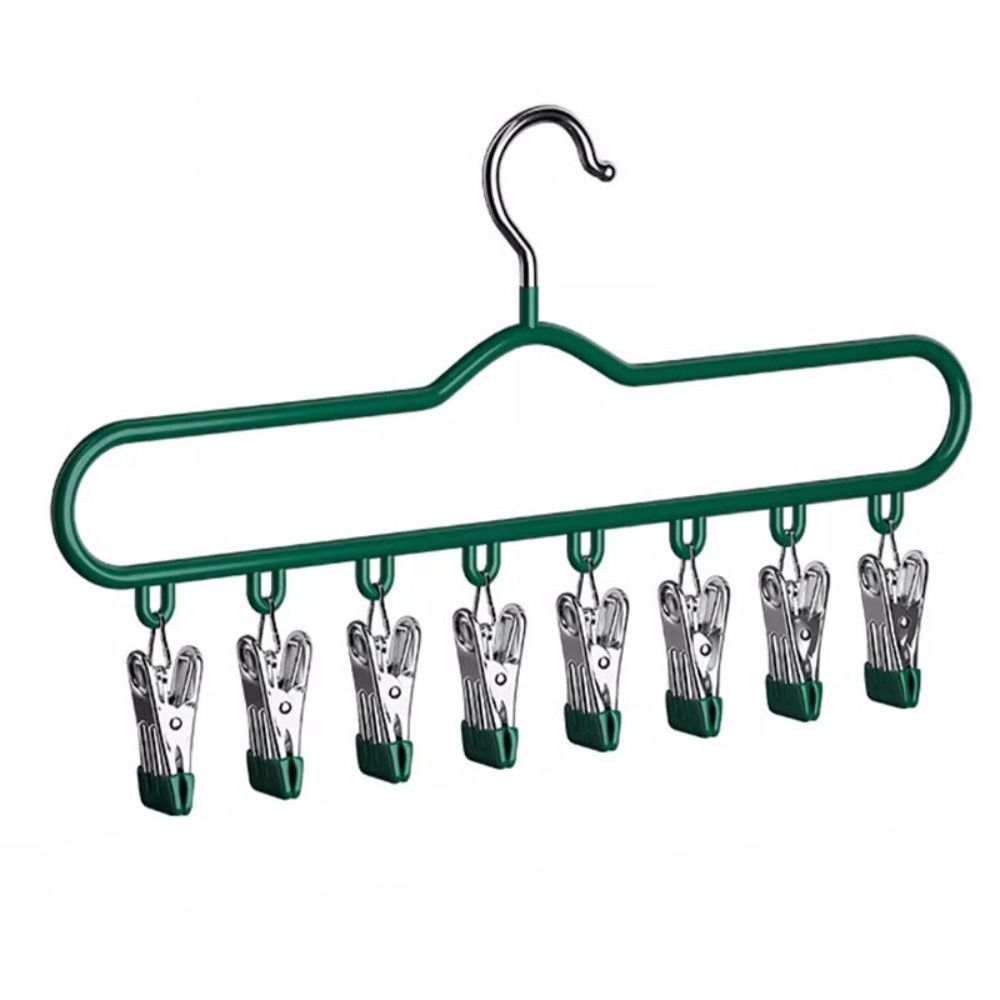 Windproof Clothes Drying Rack 8 Clips Hat Rack New Clothes Hanger  for Home Dormitory