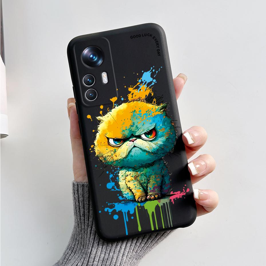 Для Xiaomi Mi 12T 12 T Pro Чехол Милый Панда Жидкий Силикон Чехлы для Телефона Для Xiaomi Mi 12T 12 Mi12 T 12X Lite Pro Мягкий Чехол