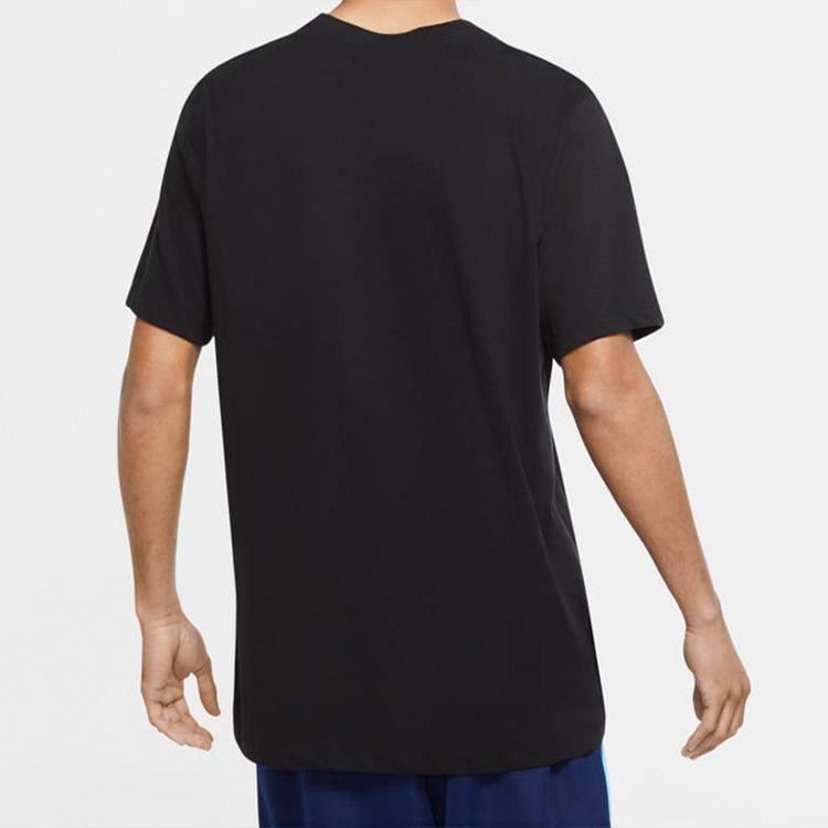 Nike Футболки Мужские Черные С Круглым Вырезом Умеренный Прямой Крой CV1096-010