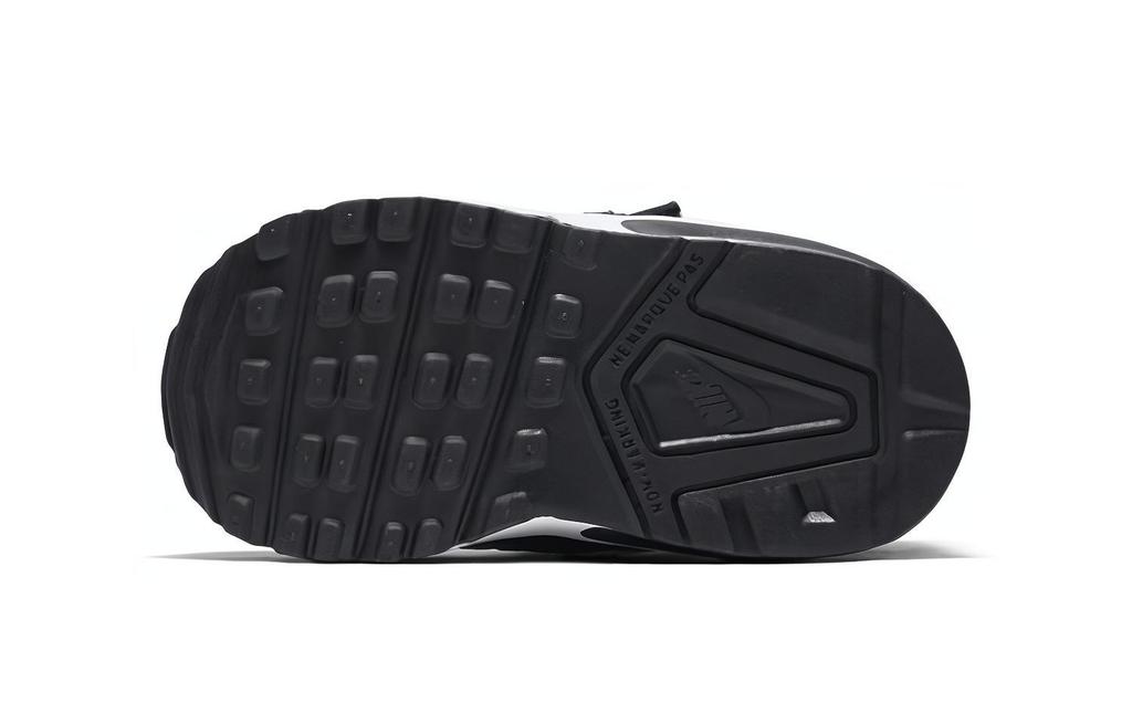 Nike Air Max ST Липучки Амортизация Низкие Детские Кроссовки Черно-Красные Для Младенцев и Малышей 654289-008