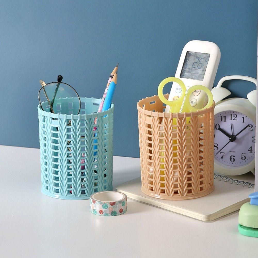 Многофункциональный пластиковый ящик для хранения, креативный контейнер для канцелярских товаров и кистей для макияжа для студентов
