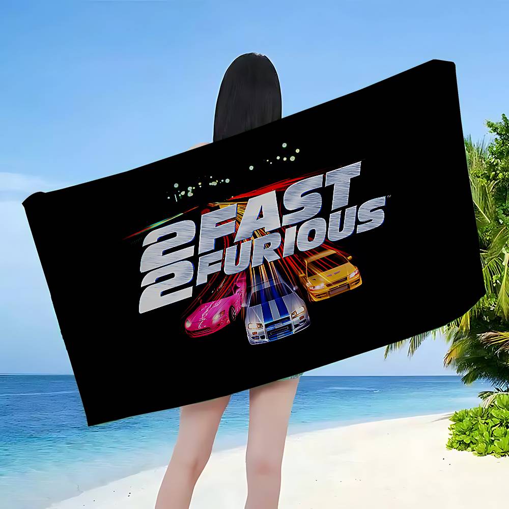 Action Movie Series Fast F-Furious Microfiber Beach Towel Absorbent Quick dry Soft Yoga Swimming Resort Mountain Climbing Towel