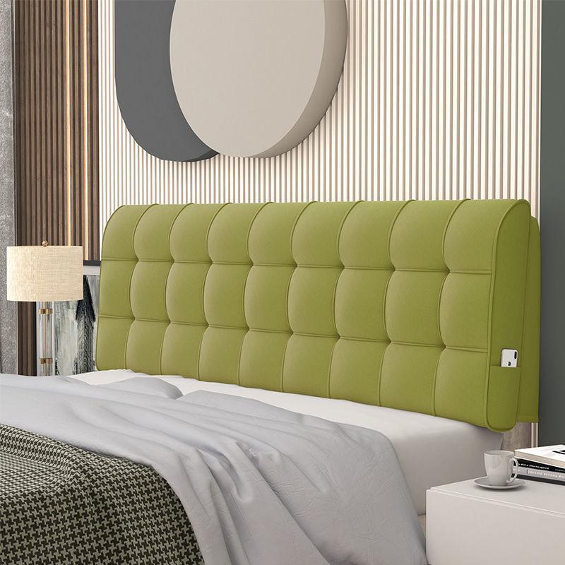 Съемный бархатный чехол для изголовья кровати размера King Queen, модная подушка для изголовья кровати с высокоэластичным губчатым наполнителем