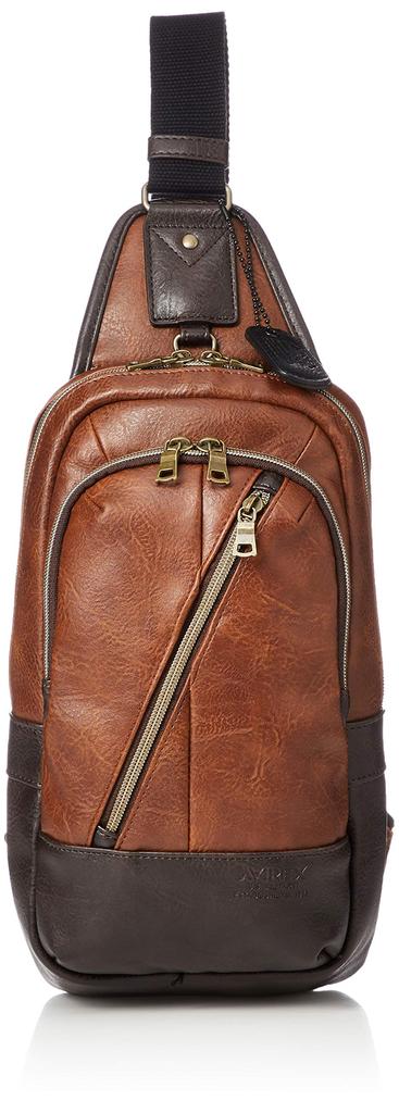 Vintage One Shoulder Bag AX2031 Camel [Avirex]