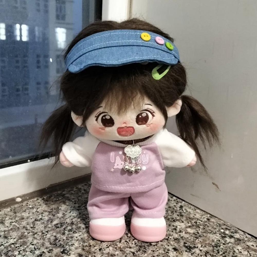1 set Outfit 20cm Cotton Doll Clothes Cartoon T-shirt Plush Doll Clothes Children's Gift