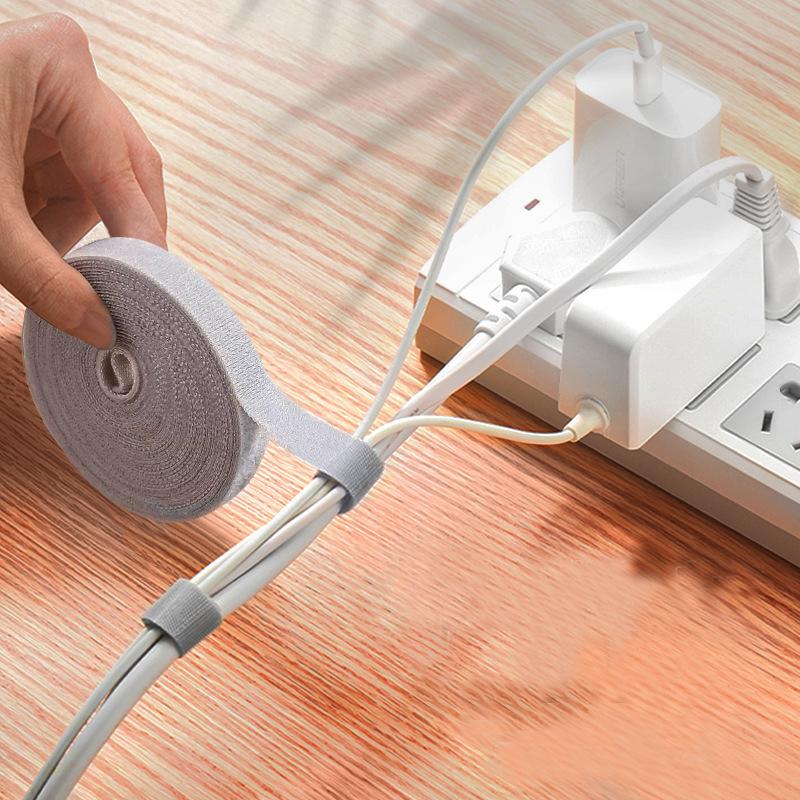 5M органайзер для кабелей, лента для намотки проводов, стяжки для укладки кабелей для наушников и мышек, протектор