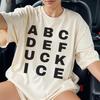 Streetwear Funny Letter Novelty Creativity Fashion T Shirt Women Men Cotton Tee Casual Summer Oversized Summer Short Sleeve Meme